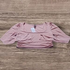 NWT WOMEN'S WINDSOR CROP TOP DRESS SHIRT